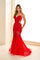 Prom Dresses Long Sequin Lace Evening Formal Prom Dress Red