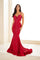 Prom Dresses Long Mermaid Gown Formal Evening Prom Dress Ruby