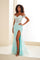 Prom Dresses Sequin Long Formal Metallic Mermaid Prom Dress Mint