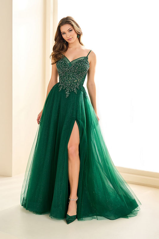 Prom Dresses Long Glitter A Line Formal Prom Dress Emerald