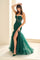 Prom Dresses Long Glitter Slit Gown Formal Prom Dress Emerald