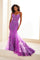 Prom Dresses Long Formal Gown Glitter Sequin Mermaid Prom Dress  Electric Purple