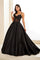 Prom Dresses Long Ball Gown Low Back Formal Prom Dress Black