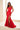 Prom Dresses Long Mermaid Corset Bodice Formal High Slit Prom Dress Red