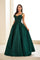 Prom Dresses Ball Gown Lace Long Formal Sequin Prom Dress Emerald