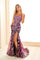 Prom Dresses Long Slit Formal Mermaid Evening Prom Dress Black/Hot Pink