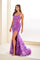 Prom Dresses Long Slit Formal Mermaid Evening Prom Dress Purple Rain