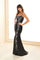 Prom Dresses Long Fit Formal Stone Accent Prom Dress  Black/Multi