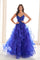 Prom Dresses Long Ball Gown Glitter Lace Formal Prom Dress Royal blue