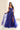 Prom Dresses A Line Long Slit Formal Prom Evening Dress Sapphire