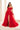 Prom Dresses Glitter Lace Long Formal A Line High Slit Prom Dress  Red