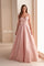 Prom Dresses Formal Long Ball Gown Corset Prom Dress Light Rose