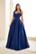 Prom Dresses Formal Long Ball Gown Corset Prom Dress Navy Blue