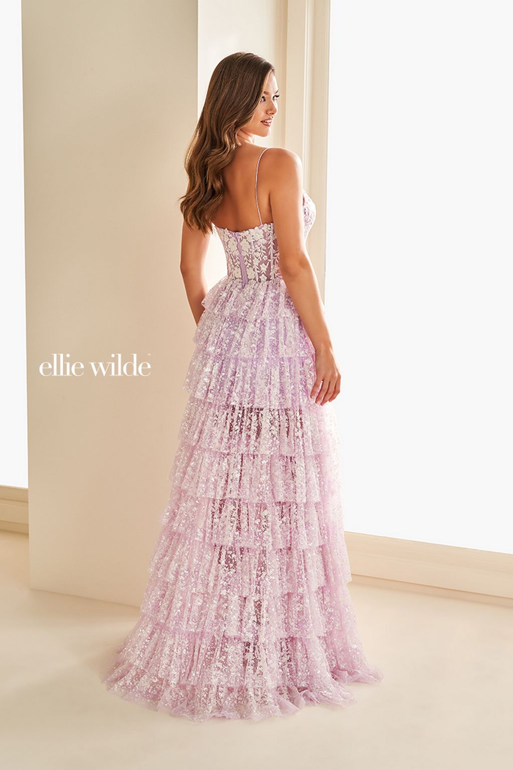 Prom Dresses Long A Line Formal Sequin Prom Dress Lilac Snow