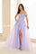 Prom Dresses  Formal Glitter Long Ball Gown Corset Prom Dress Lilac/Light Blue
