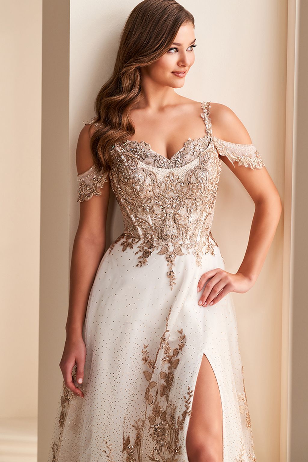 Ellie Wilde EW36220 Long Glitter Gown Formal A Line Evening Prom Dress - Emerald / 00 Ellie Wilde EW36220 Long Glitter Gown Formal A Line Evening Prom Dress - Emerald / 00
