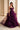 Prom Dresses Long Lace Ball Gown Formal Ruffled Beaded Prom Dress  Dark Plum