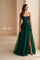 Prom Dresses Long Sequin Glitter A Line Slit Formal Prom Dress  Emerald