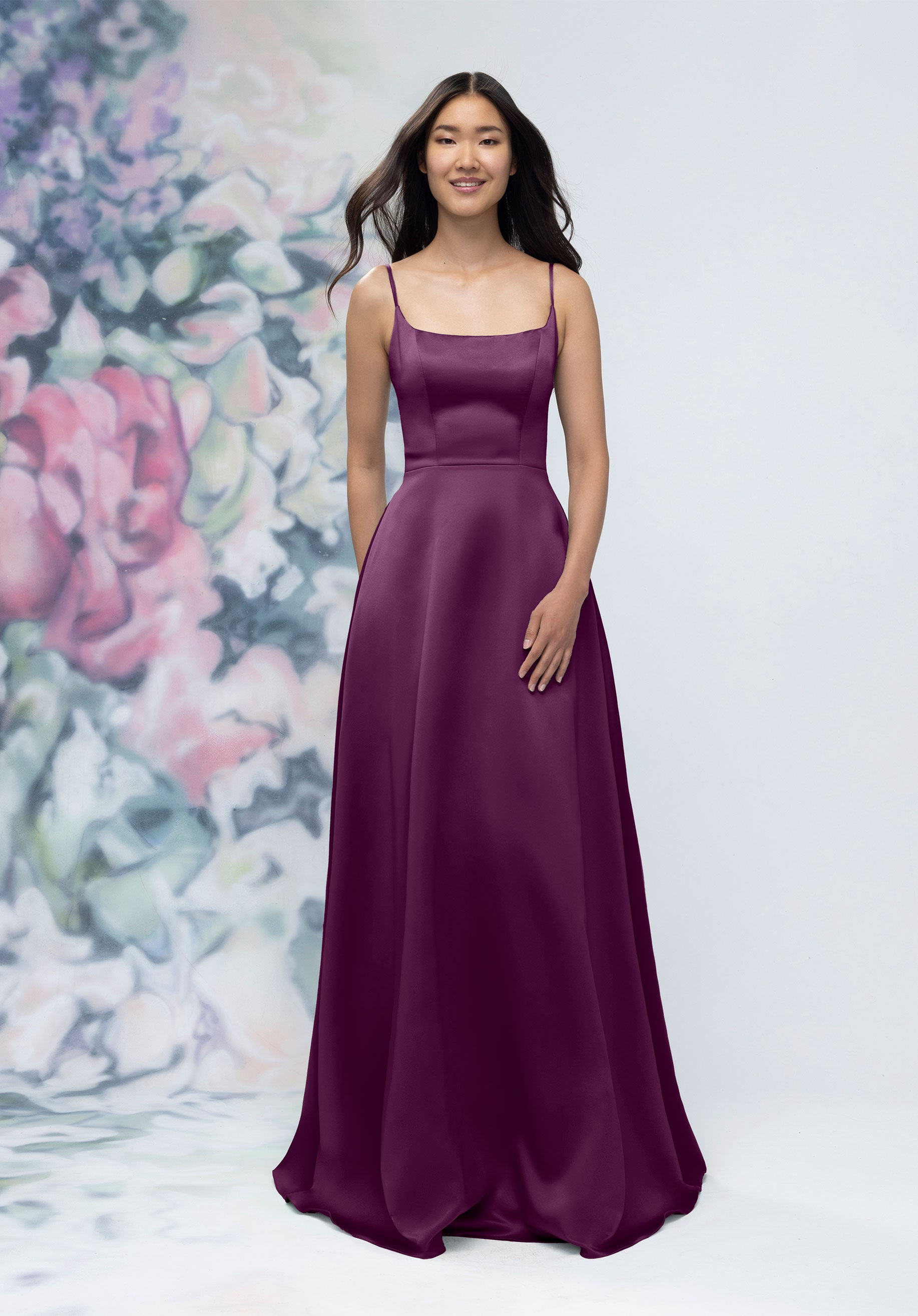 Formal Dresses Long Formal Dress Eggplant-Satin-3030017-A Line