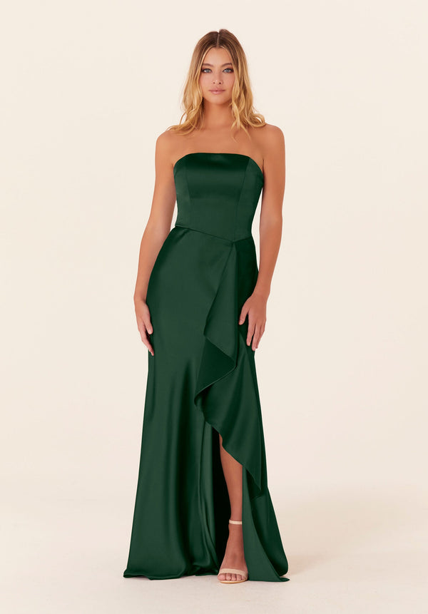 MGNY Madeline Gardner New York 21834 A Line Ruffle Long Formal Evening Dress
