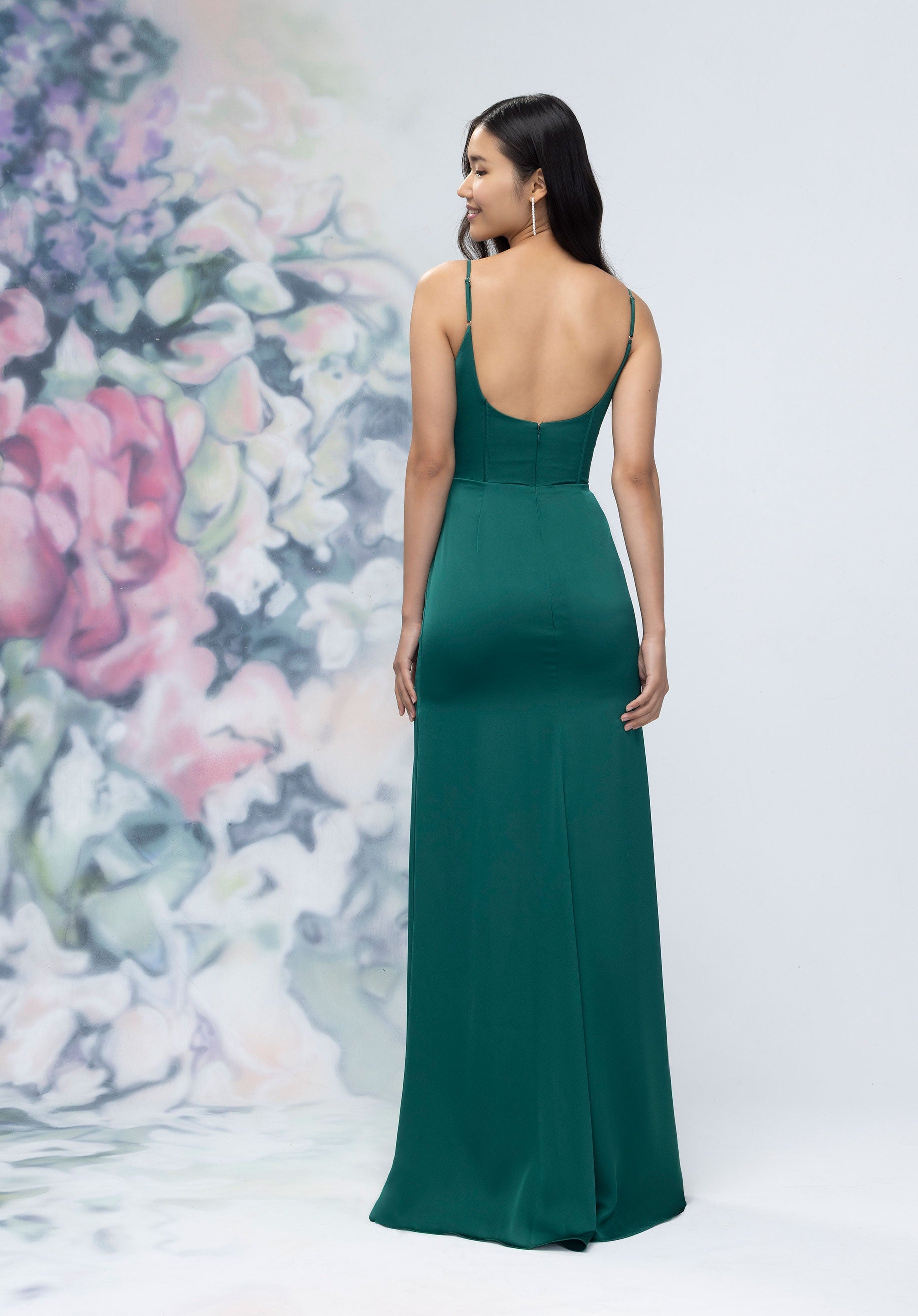 Formal Dresses Long Formal Corset Evening Dress Emerald-Satin-3030007-Corset