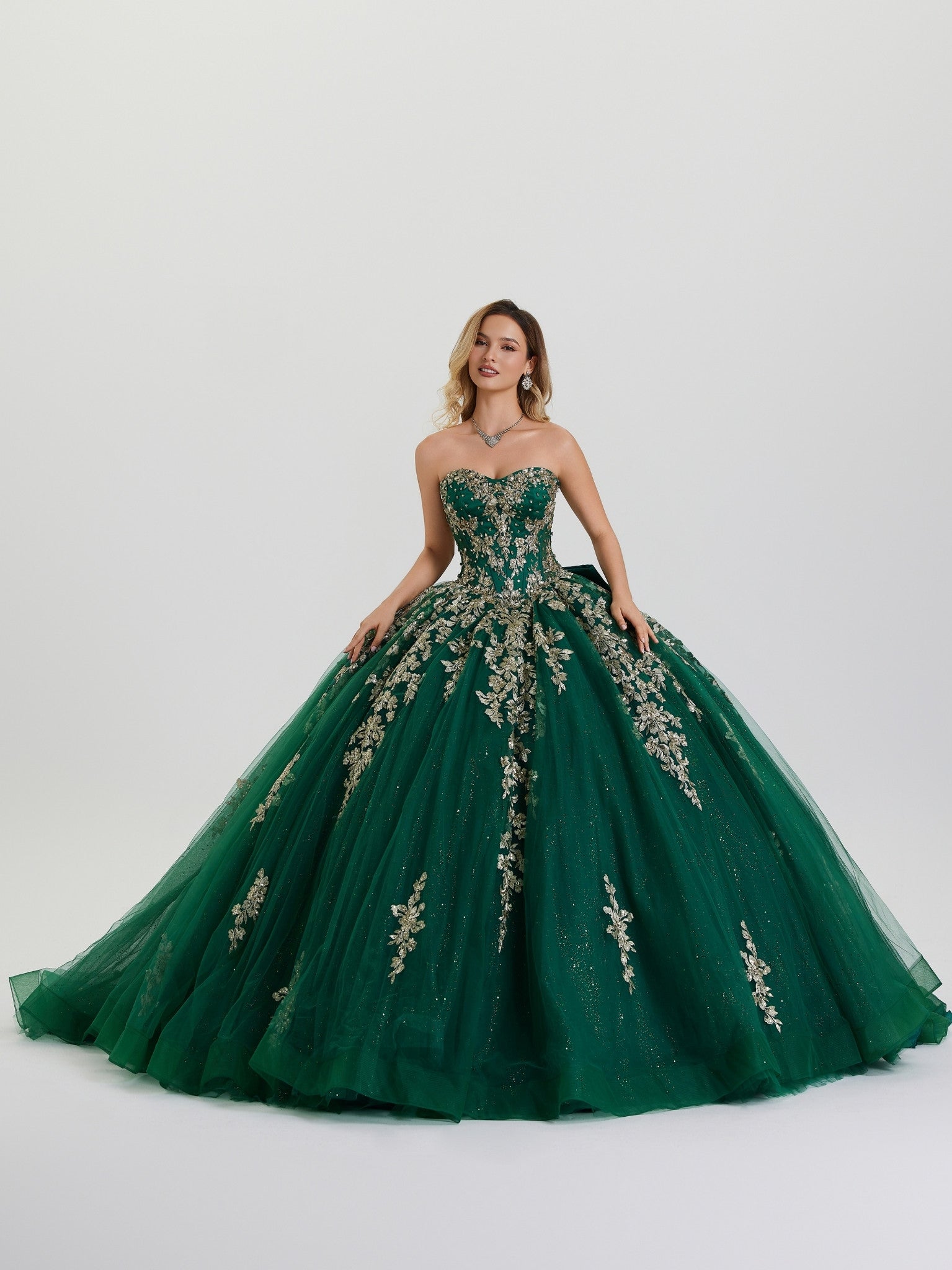 Stella Couture 26411 Long Beaded Ball Gown Corset Quinceanera Dress – The  Dress Outlet