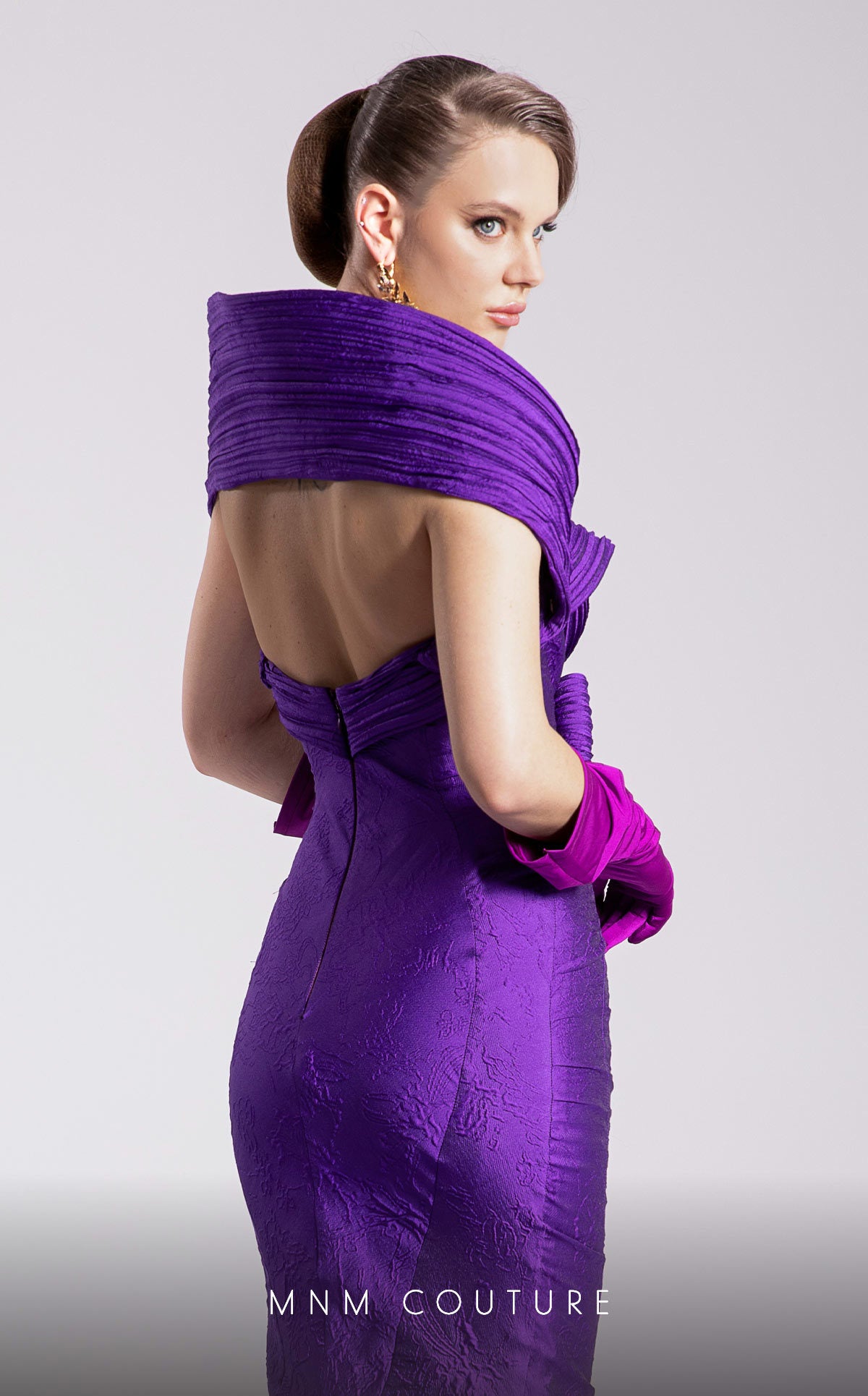 Prom Dresses Mermaid Pleated Formal Long Prom Dress Purple