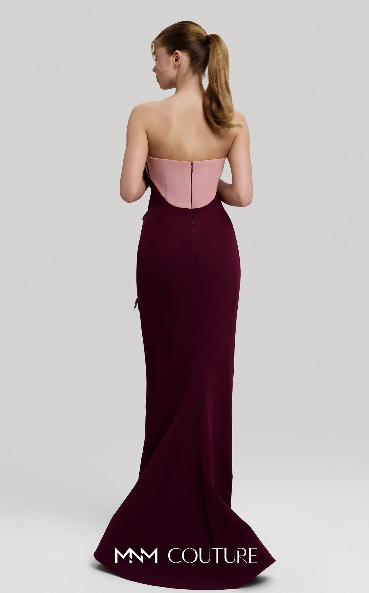 Prom Dresses Long Formal Floral Cape Prom Dress MNM Couture F02917 Cherry