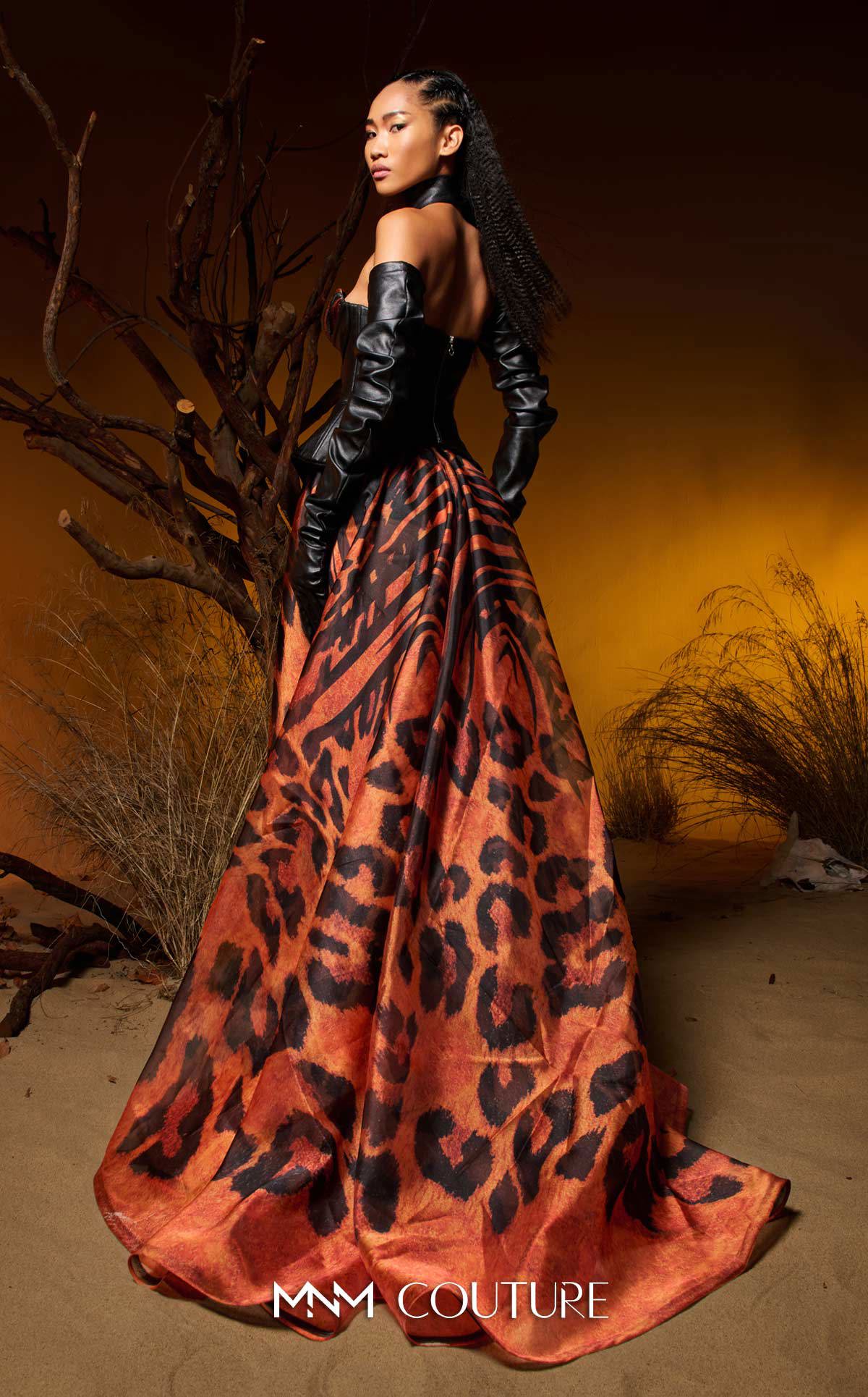 Prom Dresses Long Formal Corset Pleated Slit A Line Prom Dress MNM Couture F02952 Black