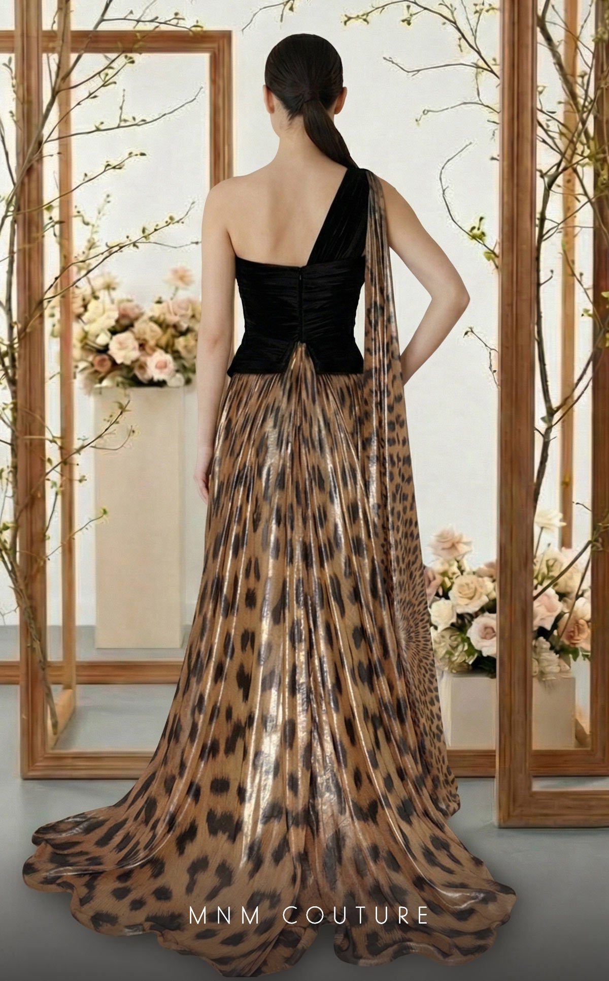 Prom Dresses Long A Line Pleated Formal Prom Dress MNM Couture F02953A Tiger