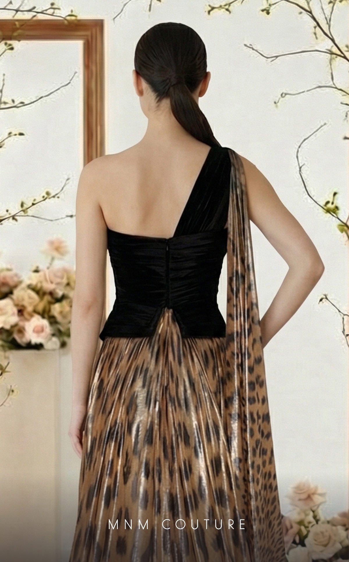 Prom Dresses Long A Line Pleated Formal Prom Dress MNM Couture F02953A Tiger
