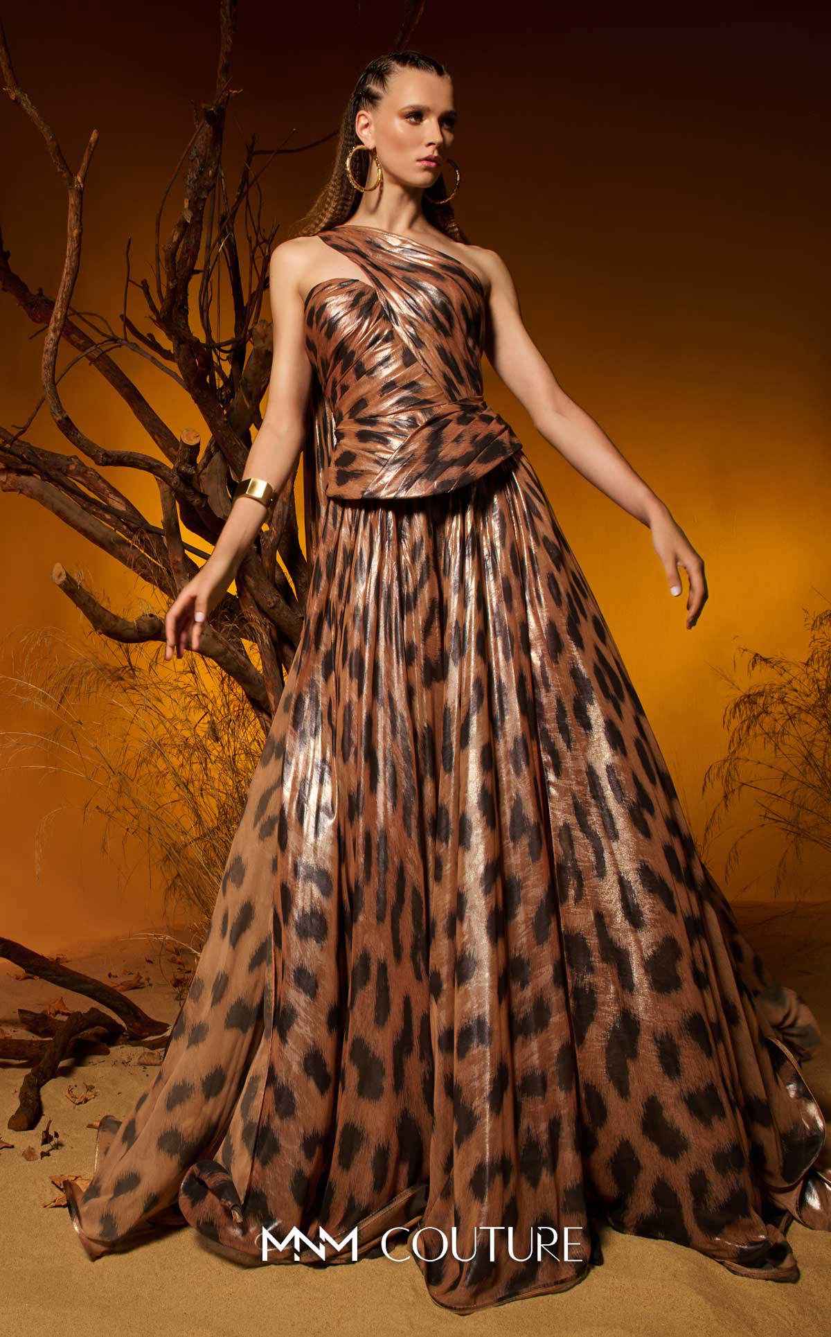 Prom Dresses Metallic Long Formal Slit Prom Dress MNM Couture F02953 Black