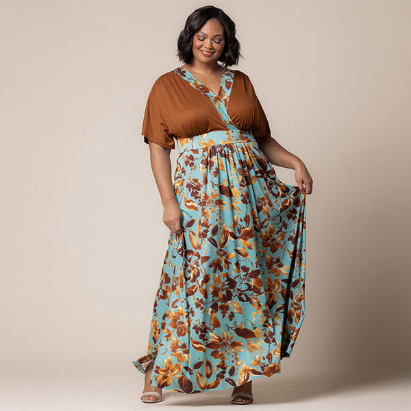 Plus Size Dresses Formal Cocktail Plus Size Tea Length Dress Kiyonna 13241308 Golden Oasis