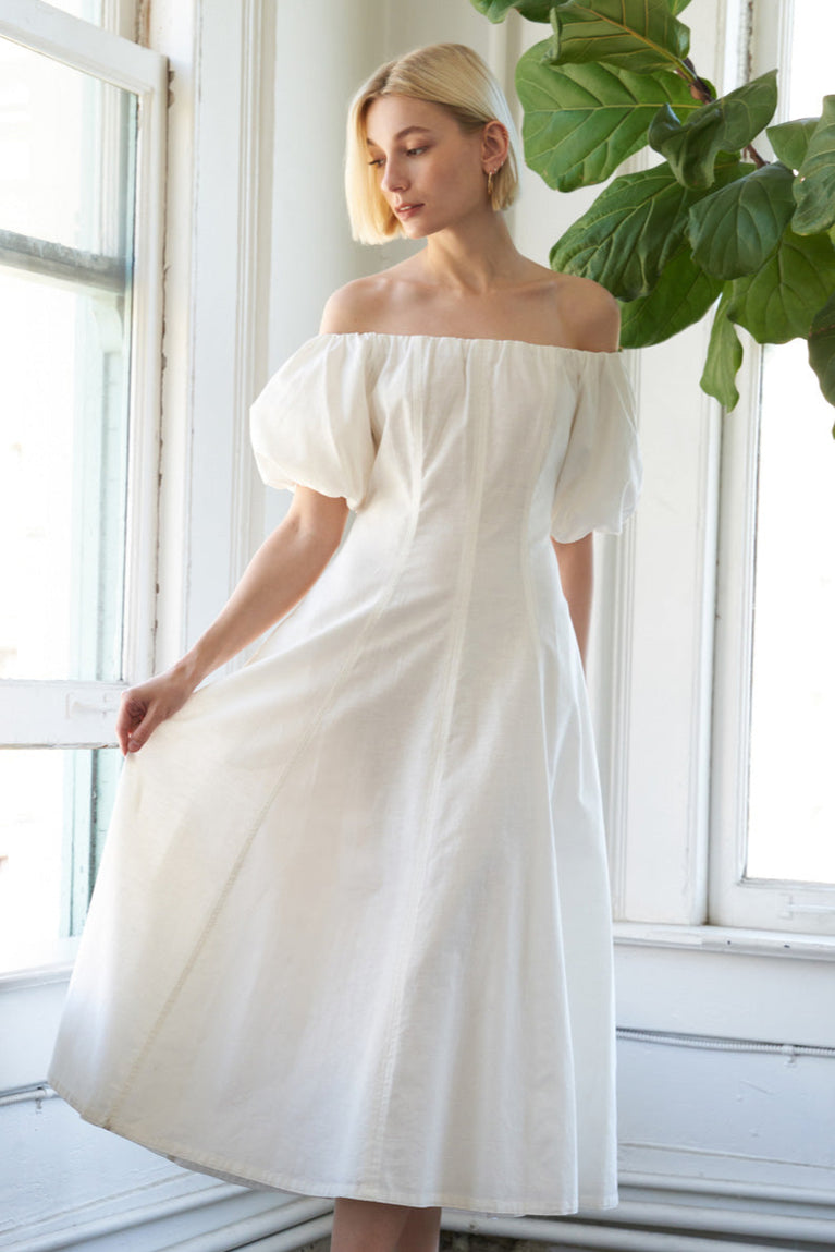 Wedding Dresses Midi Short A Line Wedding Dress Flying Tomato FD1015 White