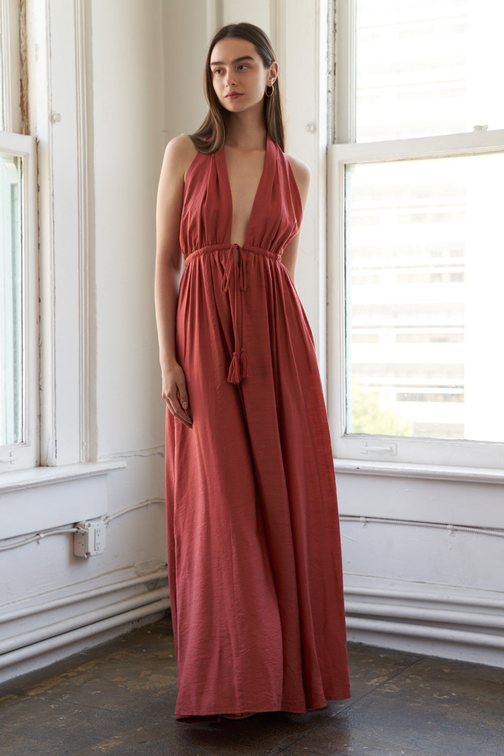 Formal Dresses Evening Long Prom Formal Dress Flying Tomato FD1017 Rust