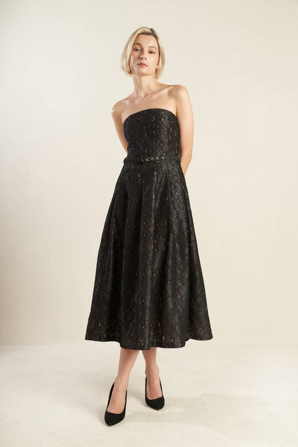 Midi Lace A Line Formal Cocktail Dress Flying Tomato FD1310