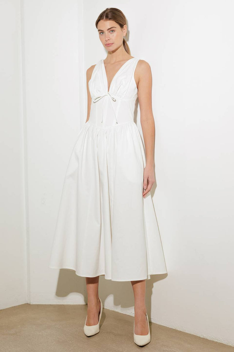 Short Wedding Dresses Midi A Line Short Wedding Bridal Dress Flying Tomato FD1330 White