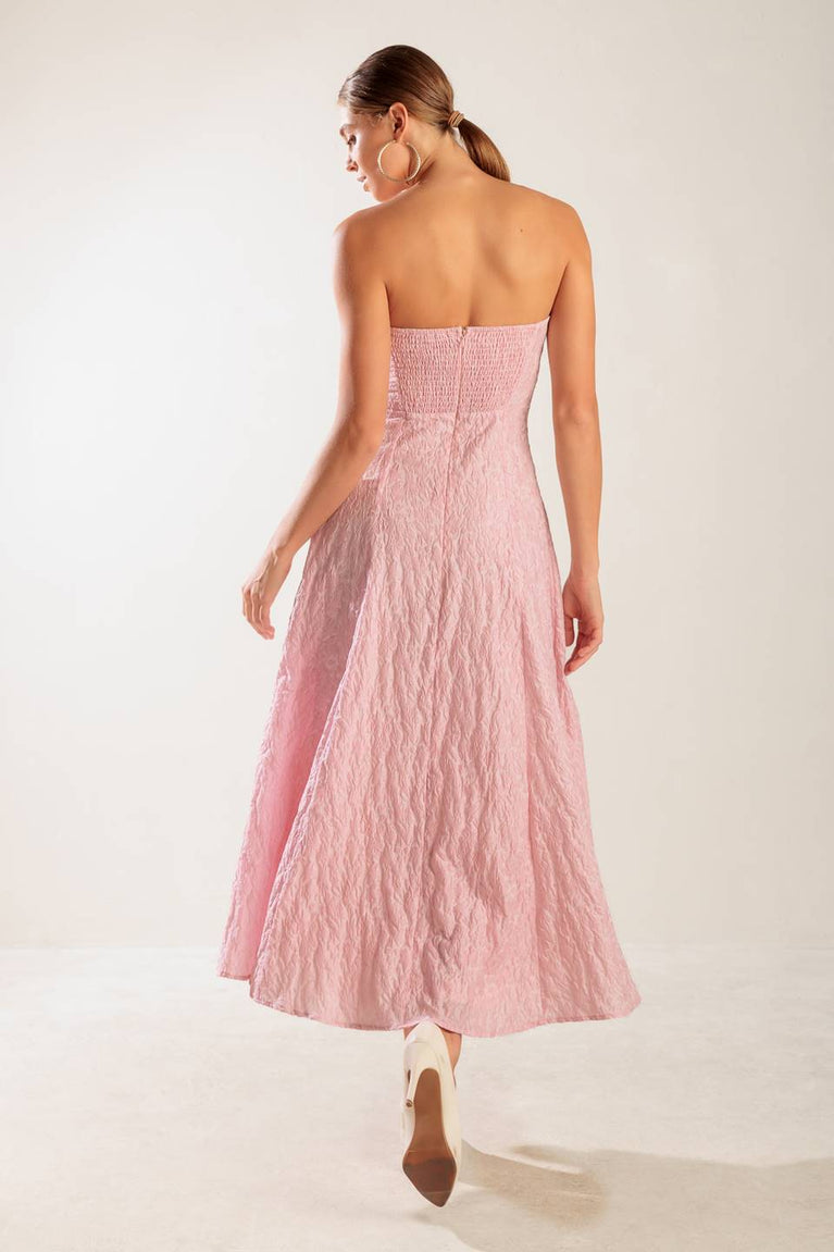 Cocktail Dresses A Line Cocktail Tea Length Dress Flying Tomato FD1450 Light Pink