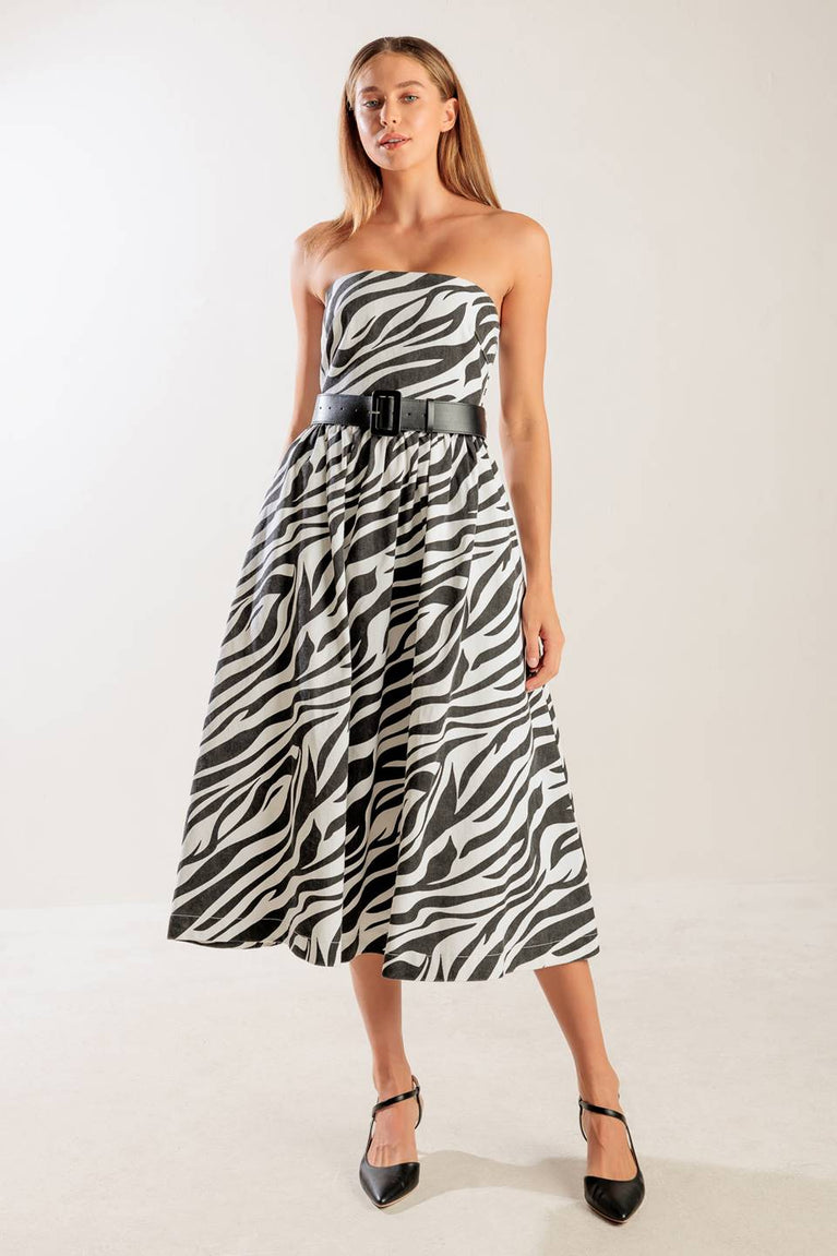 Cocktail Dresses Short A Line Midi Cocktail Evening Dress Flying Tomato FD1524 White/Black