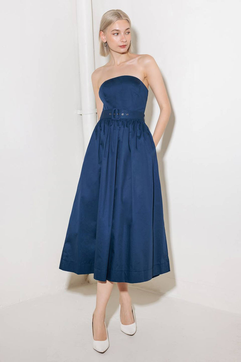Cocktail Dresses Short A Line Midi Cocktail Evening Dress Flying Tomato FD1524 Navy