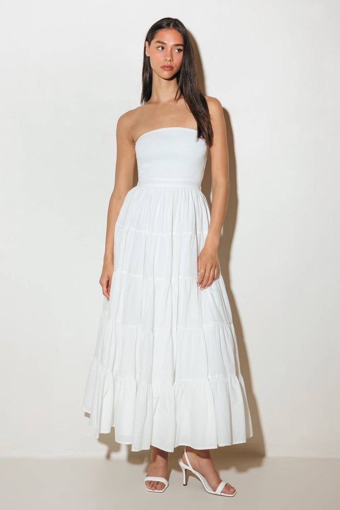 Cocktail Dresses Short A Line Cocktail Tea Length Evening Dress Flying Tomato FD1553 White