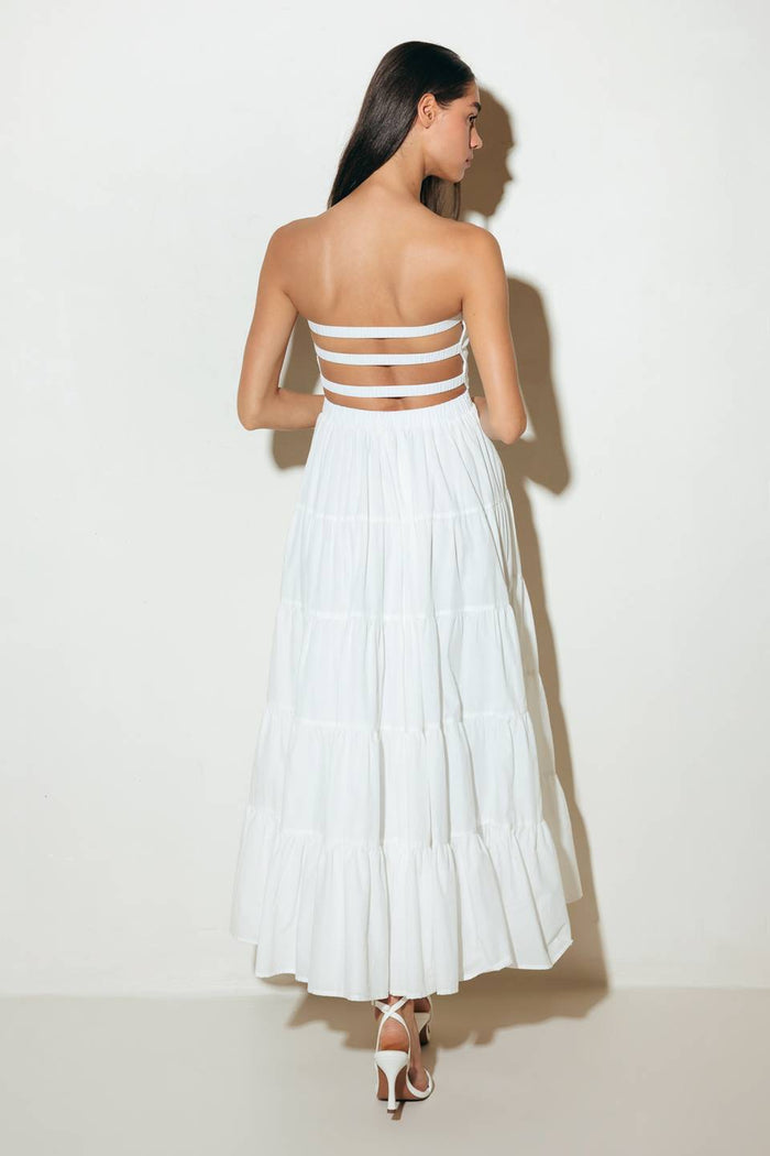 Cocktail Dresses Short A Line Cocktail Tea Length Evening Dress Flying Tomato FD1553 White