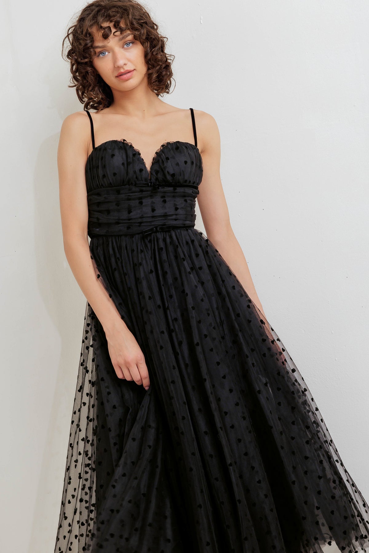 Cocktail Dresses Tea Length A Line Cocktail Dress Flying Tomato FD1659 Black