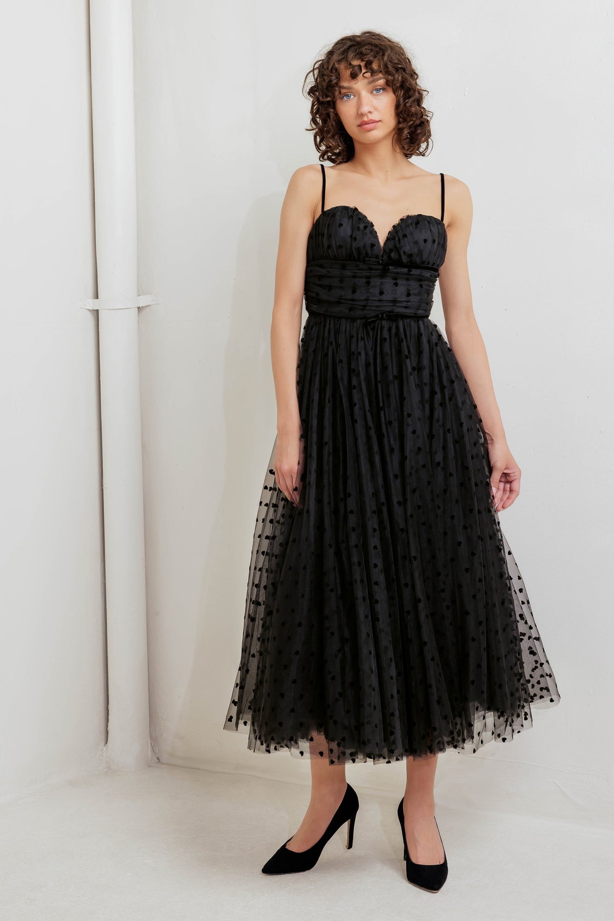 Cocktail Dresses Tea Length A Line Cocktail Dress Flying Tomato FD1659 Black