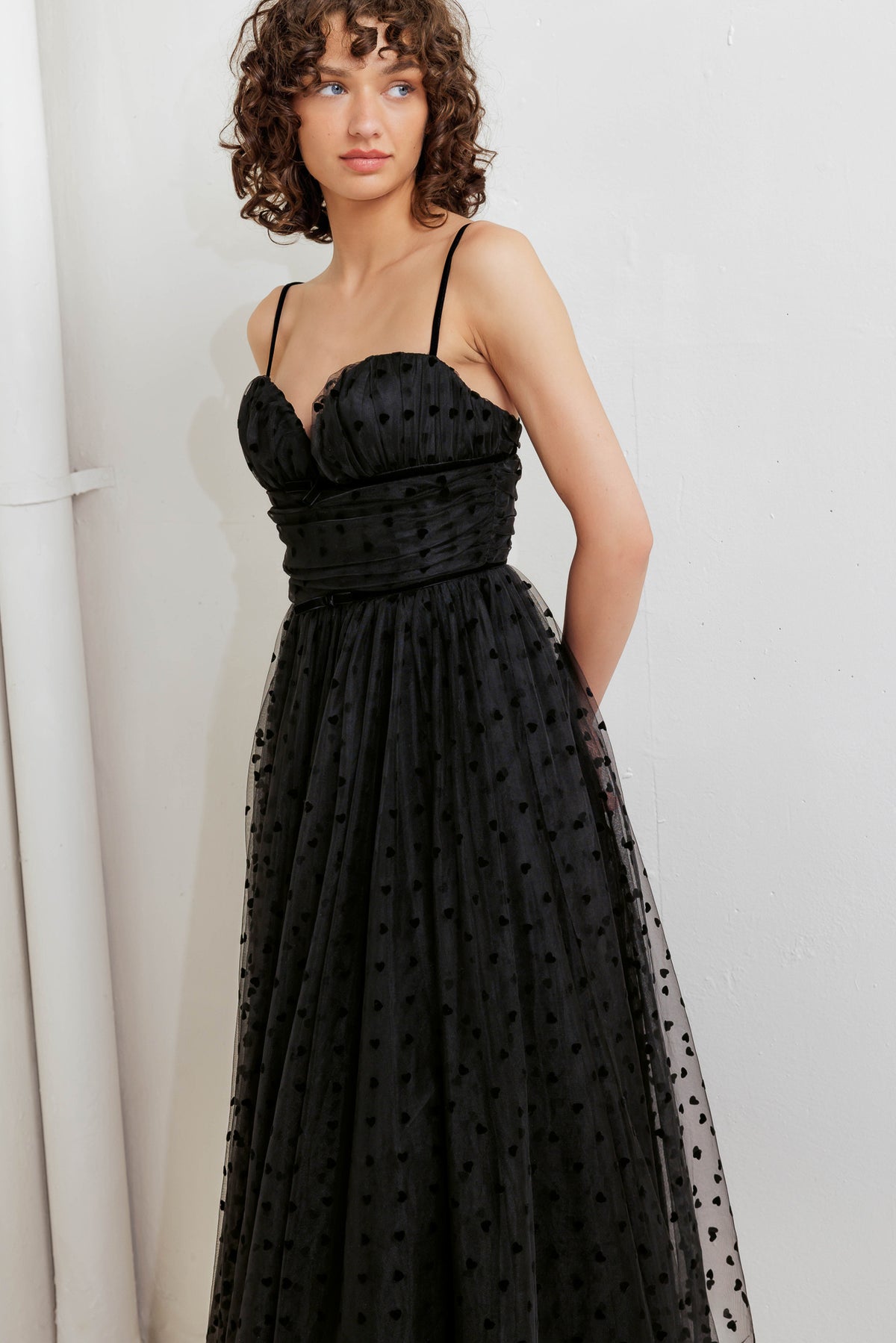 Cocktail Dresses Tea Length A Line Cocktail Dress Flying Tomato FD1659 Black