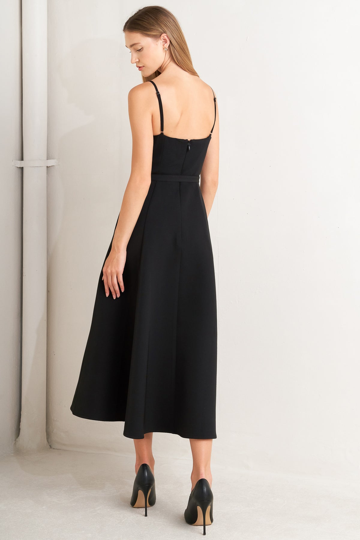 Cocktail Dresses A Line Cocktail Short Tea Length Pleated Dress Flying Tomato FD1723 Black