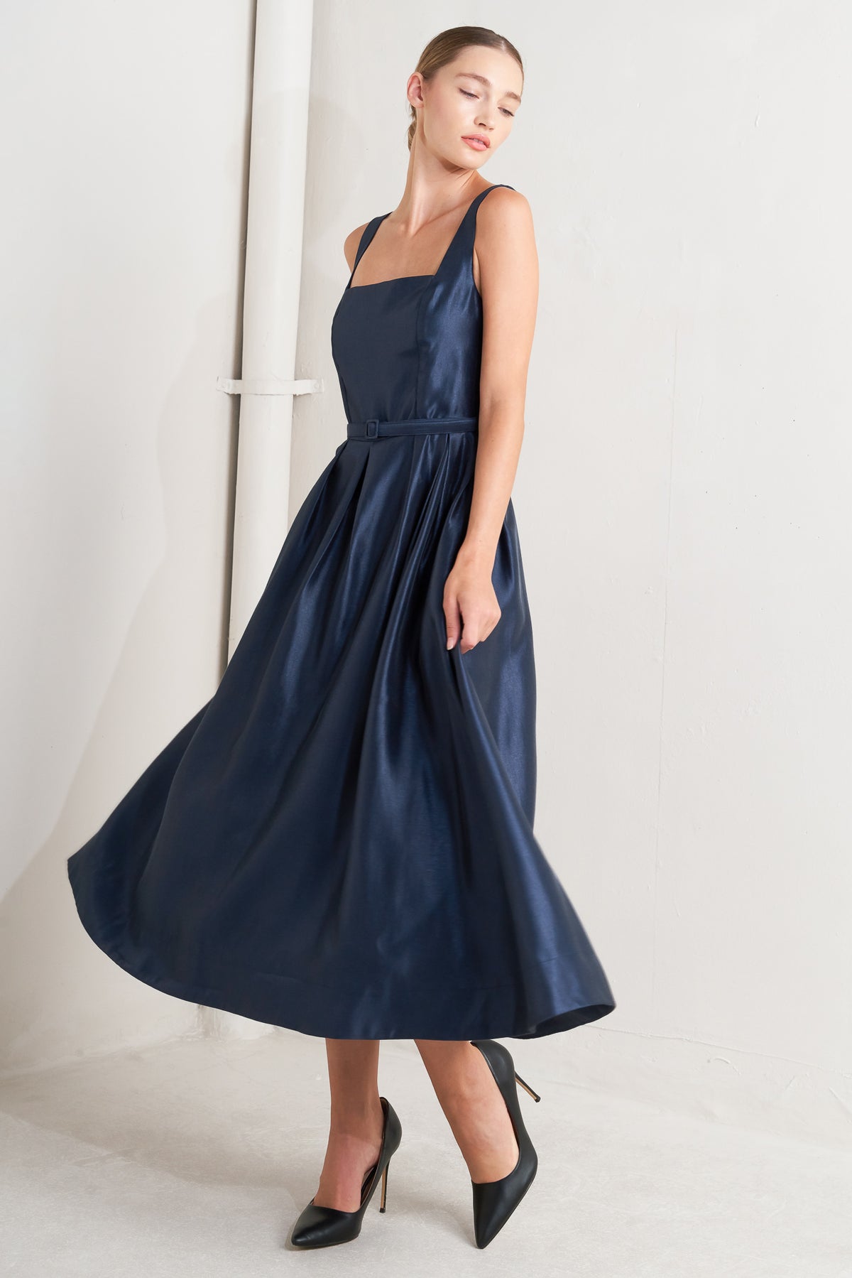 Cocktail Dresses Tea Length Cocktail Short A Line Dress Flying Tomato FD1831 Navy