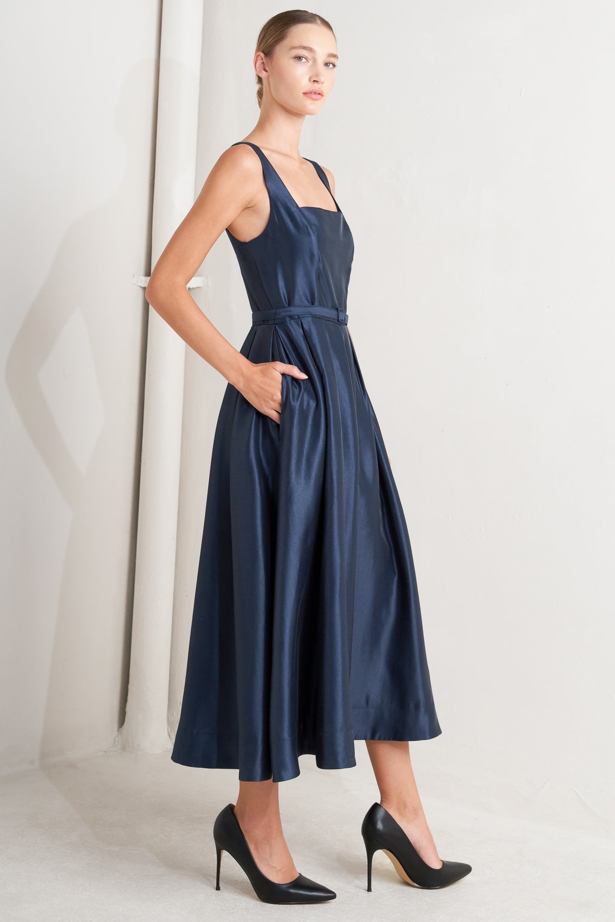 Cocktail Dresses Tea Length Cocktail Short A Line Dress Flying Tomato FD1831 Navy