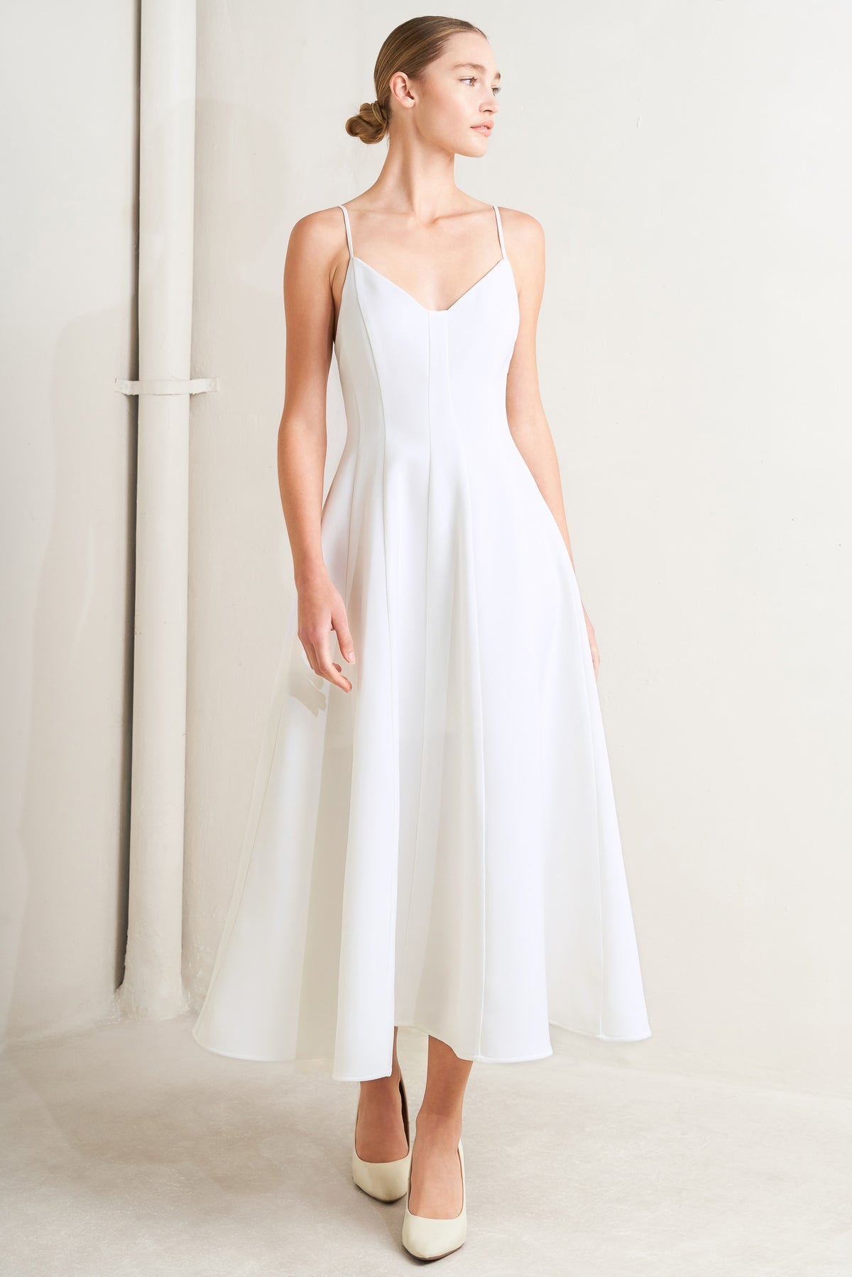 Cocktail Dresses Tea Length A Line Cocktail Dress Flying Tomato FD1839 White