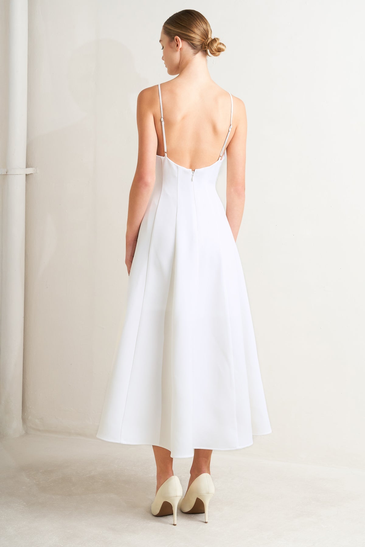 Cocktail Dresses Tea Length A Line Cocktail Dress Flying Tomato FD1839 White